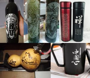延安志丹县酒瓶葫芦工艺品激光雕刻机